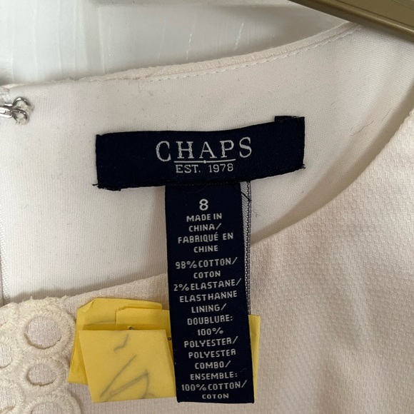 Chaps White Dress - Picture 4 of 7
